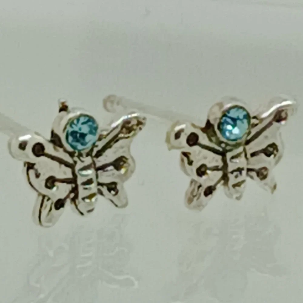 Vintage butterfly stud